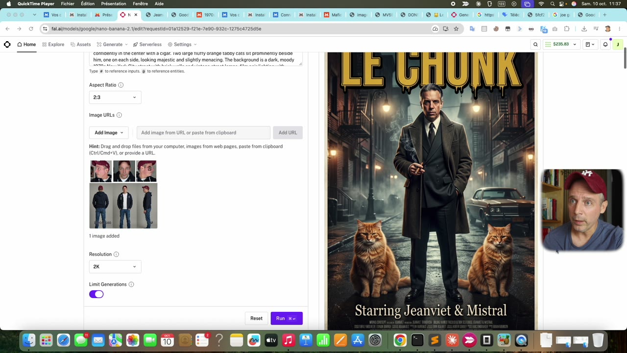 Affiche Le Chonk générée par Vibe CLI avec fal et Nano Banana