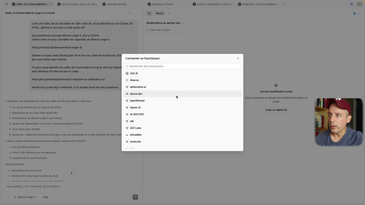 Connecter le fournisseur Mistral dans OpenCode